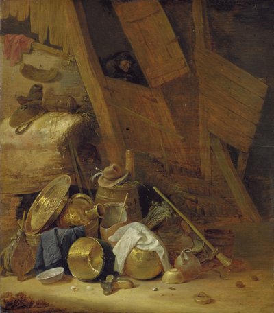納屋の中の静物、1634 作： Herman the Younger Saftleven