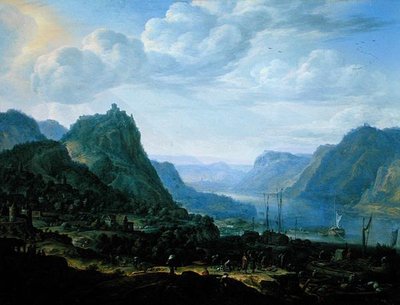 ライン川の眺め 作： Herman the Younger Saftleven