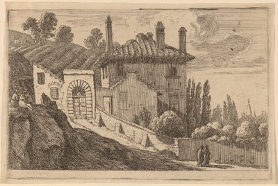 イタリアの別荘の眺め 作： Herman van Swanevelt