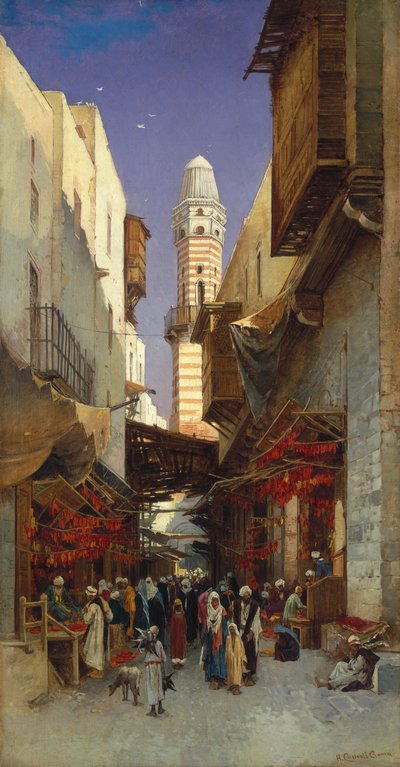 エジプトのバザー 作： Hermann David Salomon Corrodi