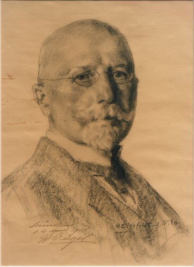 ハインリッヒ・フォン・ズィーゲルの肖像 作： Hermann Eissfeldt