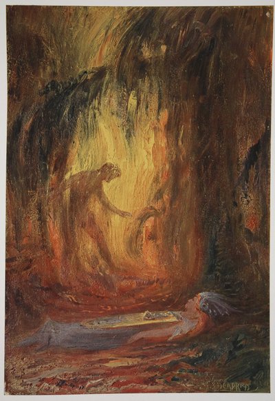 ブランヒルデの目覚め、1906 作： Hermann Hendrich