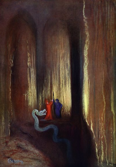 暗い洞窟、1906 作： Hermann Hendrich