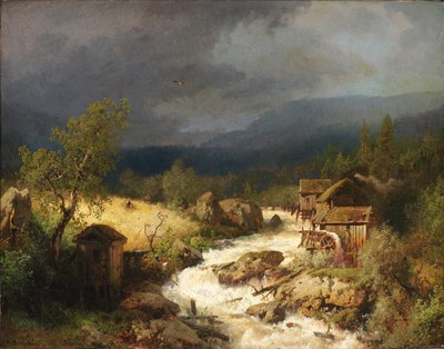 激流のミル 作： Hermann Herzog