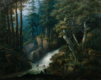 ハルツ山脈のブロッケン川にあるイルゼの滝 作： Hermann Josef Neefe