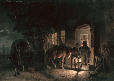 1843年のパブの前 作： Hermann Kauffmann