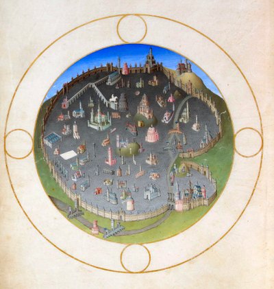 ローマの計画、1412-1416 作： Hermann Limbourg