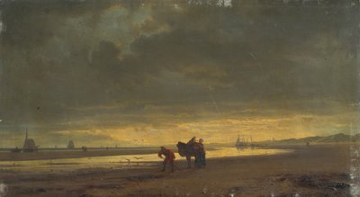 干潮時のオランダの海岸 作： Hermann Mevius