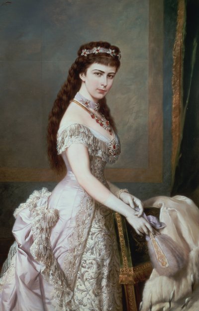 バイエルンのエリザベス (1837-98)、オーストリアのフランツ ヨーゼフ 1 世 (1830-1916) の妻 作： Hermann Nigg