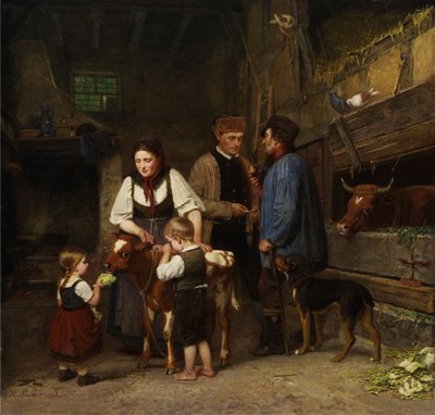 売れた子牛 作： Hermann Plathner