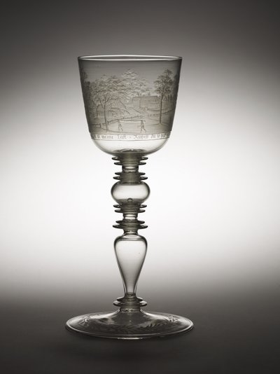 ゴブレット、1680年頃（ガラス 作： Hermann Schwinger
