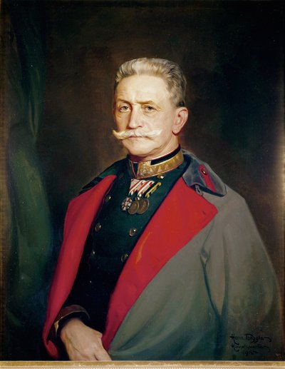 オーストリア野戦司令官フランツ・コンラッド・フォン・ヘッツェンドルフ...（油彩・キャンバス） 作： ハーマン・トーグラー
