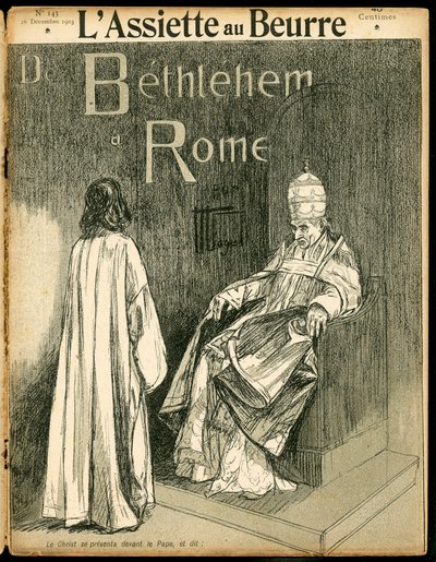The Butter Plate」143号の表紙、Satirique en N & B 作： Hermann Vogel