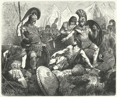 アテネの王コドルスの犠牲死 作： Hermann Vogel