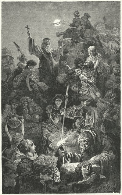 1570年のオスマン帝国によるヴェネツィアのニコシアの街の包囲 作： Hermann Vogel
