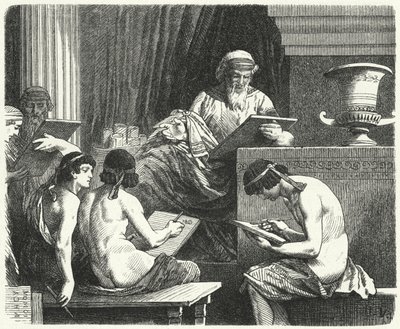 アテネの議員、ソロン 作： Hermann Vogel