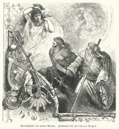 ヴィーナスとタンハウザー 作： Hermann Vogel