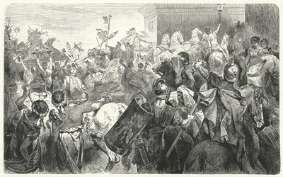紀元前146年の第三次ポエニ戦争におけるカルタゴの破壊後のスキピオエミリアヌスの勝利 作： Hermann Vogel