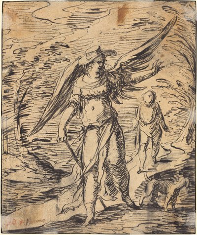 トビアスと天使 [裏面] 作： Hermann Weyer