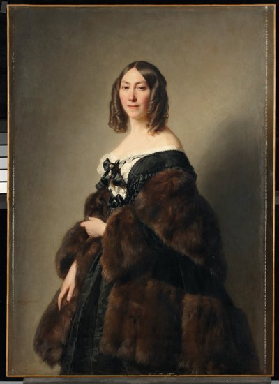 セシル・ファータド・ハイネの肖像（キャンバスに油彩） 作： Hermann Winterhalter