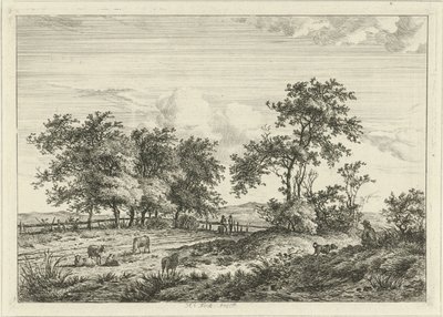 製図工と犬のいる風景 作： Hermanus Fock
