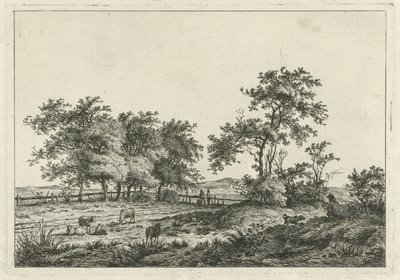 製図工と犬のいる風景 作： Hermanus Fock