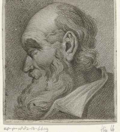 プロフィールの老人の肖像画 作： Hermanus Fock