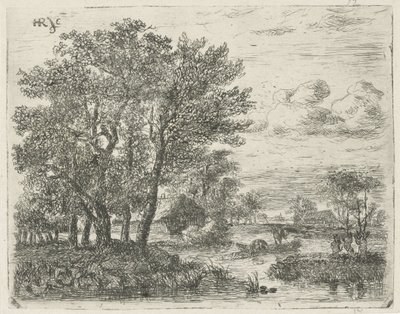 ボートの漁師 作： Hermanus Jan Hendrik van Rijkelijkhuysen