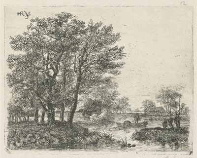 ボートの漁師 作： Hermanus Jan Hendrik van Rijkelijkhuysen