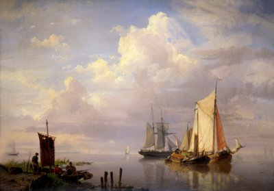 「静けさ」、1852 作： Hermanus Koekkoek