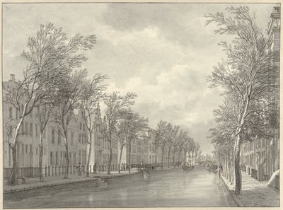 1807年、グルーネブルグからのライデンのラーペンブルクの眺め 作： Hermanus Numan (signed by artist)