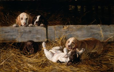 H.ビーダーマンアーレンツ、子犬を再生 作： Hermine Biedermann Arendt
