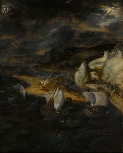 ルシファーの堕落 作： Herri met de (c.1510 p.1550) Bles