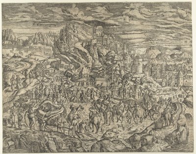 十字架を背負った風景 作： Herri met de Bles