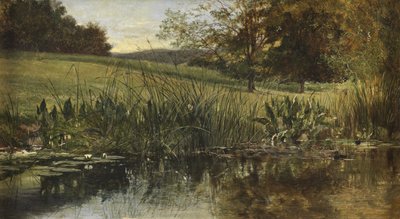 川岸で、1869 作： Heywood Hardy