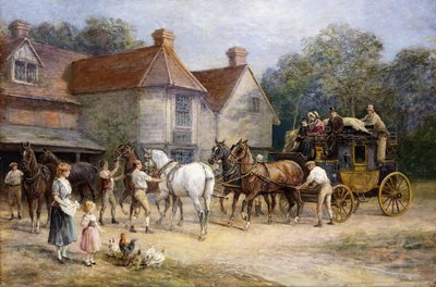 馬を変える、 作： Heywood Hardy