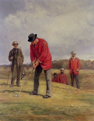 ジョージグレンニー、パッティングクリークとブラックヒースにパッティング、1881年 作： Heywood Hardy