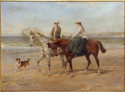 岸辺のライダー 作： Heywood Hardy