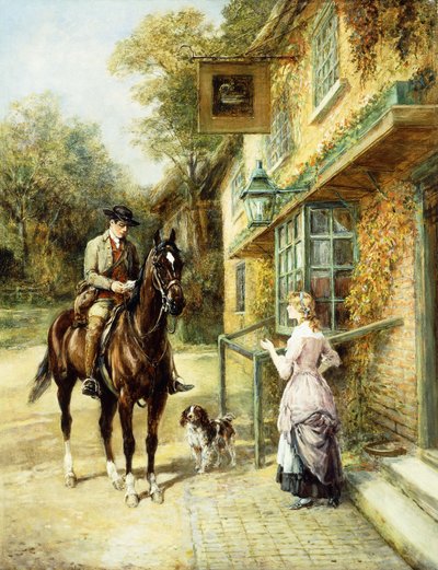 村の郵便配達、 作： Heywood Hardy