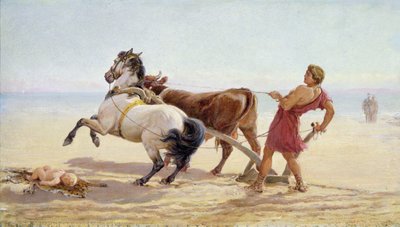 ユリシーズは海の砂を耕す 作： Heywood Hardy