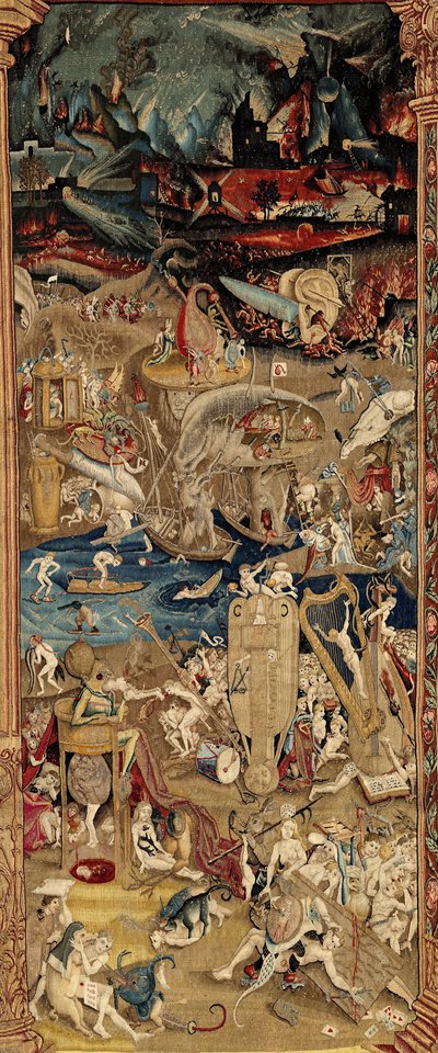 The Garden of Earthly Delights. ca. 1560 (tapestry)   1450438   ja       japanese Successfully Translated  Original: Queen Annes Lace, c.1908 (colour woodblock print) Translat: Queen Anne