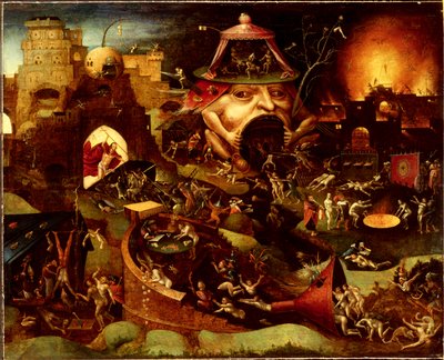 リンボのキリスト、c。 1575年（木に油彩） 作： Hieronymus (follower of) Bosch