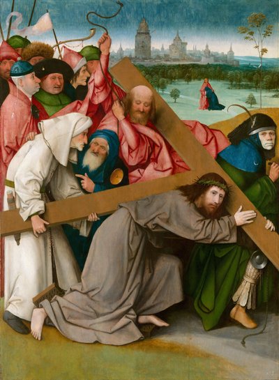 十字架を背負うキリスト 1500年頃 作： Hieronymus Bosch