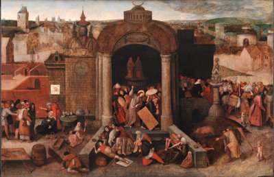 商人を神殿から追い出すキリスト 作： Hieronymus Bosch