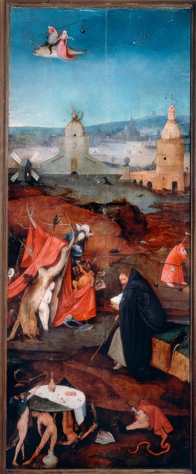 熟考中の聖アンソニー 作： Hieronymus Bosch