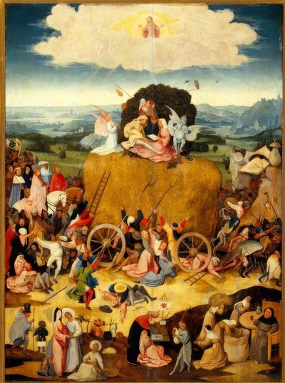 干し草ワゴンの勝利の行列 作： Hieronymus Bosch