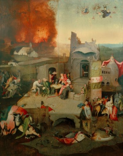 聖アントニウスの誘惑 作： Hieronymus Bosch