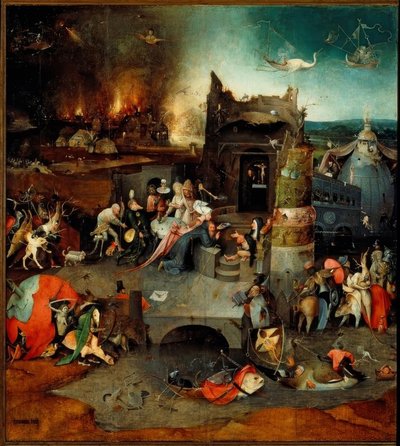 聖アントニウスの誘惑 作： Hieronymus Bosch