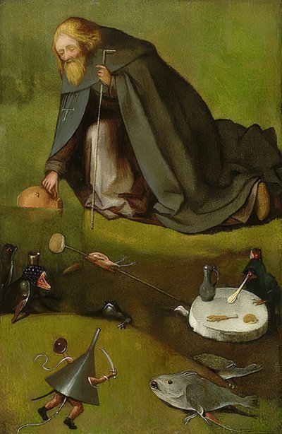 聖アントニウスの誘惑。 1500-10年頃 作： Hieronymus Bosch