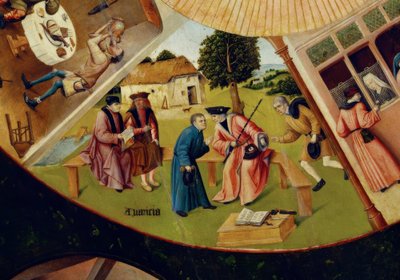 7つの主要な罪と最後の4つ 作： Hieronymus Bosch